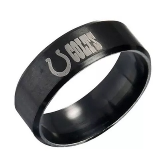 Other - Indianapolis Colts Black Stainless Steel Ring
